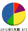 佐藤電気店 貸借対照表 2012年5月期
