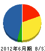九州洗罐工事 貸借対照表 2012年6月期