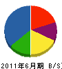 柳沢建設 貸借対照表 2011年6月期