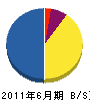 長嶺工業 貸借対照表 2011年6月期