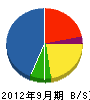 松本塗装店 貸借対照表 2012年9月期