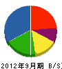 大川内プロパン店 貸借対照表 2012年9月期