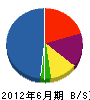 川越工業 貸借対照表 2012年6月期