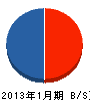 金沢マシンメンテナンス 貸借対照表 2013年1月期