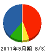椙田電業 貸借対照表 2011年9月期