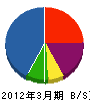 沖電モートル 貸借対照表 2012年3月期