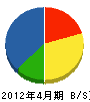 トヨタデンキ 貸借対照表 2012年4月期