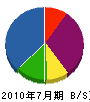 溝田組 貸借対照表 2010年7月期
