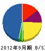 斎藤商会 貸借対照表 2012年9月期