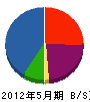 早川 貸借対照表 2012年5月期