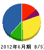 東京水質管理センター 貸借対照表 2012年6月期