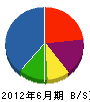 稲田 貸借対照表 2012年6月期