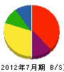 大井田建設 貸借対照表 2012年7月期