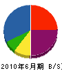 田邊工務店 貸借対照表 2010年6月期