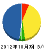 飯村電設 貸借対照表 2012年10月期