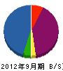 永田塗装工業 貸借対照表 2012年9月期