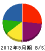 村松建設 貸借対照表 2012年9月期