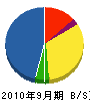 細川電気商会 貸借対照表 2010年9月期
