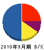 秋山畳工店 貸借対照表 2010年9月期