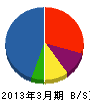 ヤシマ・エコ・システム 貸借対照表 2013年3月期