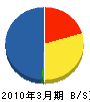 東川工務店 貸借対照表 2010年3月期