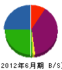 渡辺興業 貸借対照表 2012年6月期