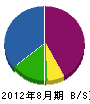 大志総業 貸借対照表 2012年8月期