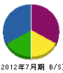 北栄電気商会 貸借対照表 2012年7月期