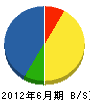 堂浦土木 貸借対照表 2012年6月期