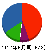 田岡水道設備 貸借対照表 2012年6月期