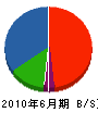 田岡水道設備 貸借対照表 2010年6月期