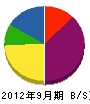 上田塗装店 貸借対照表 2012年9月期