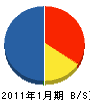 札幌大成機工 貸借対照表 2011年1月期
