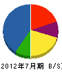 松田電工 貸借対照表 2012年7月期