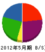 武田土建工業 貸借対照表 2012年5月期