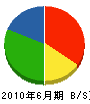 平田組 貸借対照表 2010年6月期