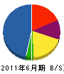石村電気商会 貸借対照表 2011年6月期