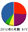 赤塚電機 貸借対照表 2012年6月期