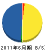松村建設 貸借対照表 2011年6月期