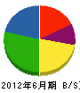 西田電工 貸借対照表 2012年6月期