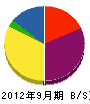 ワキタ総合 貸借対照表 2012年9月期