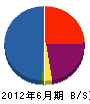松村興業 貸借対照表 2012年6月期