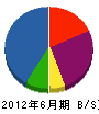 北海道相互電設 貸借対照表 2012年6月期