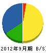 広瀬電気商会 貸借対照表 2012年9月期