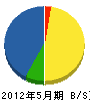 山崎電気商会 貸借対照表 2012年5月期