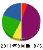 薩誠興業 貸借対照表 2011年9月期