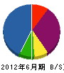 内田電気工事 貸借対照表 2012年6月期