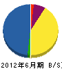 丸島建設 貸借対照表 2012年6月期