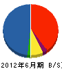 田中不動産 貸借対照表 2012年6月期