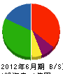 田中電業商会 貸借対照表 2012年6月期